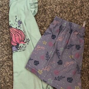 OshKosh B'gosh Mermaid Pajama Set - Mint and Gray size 10/12